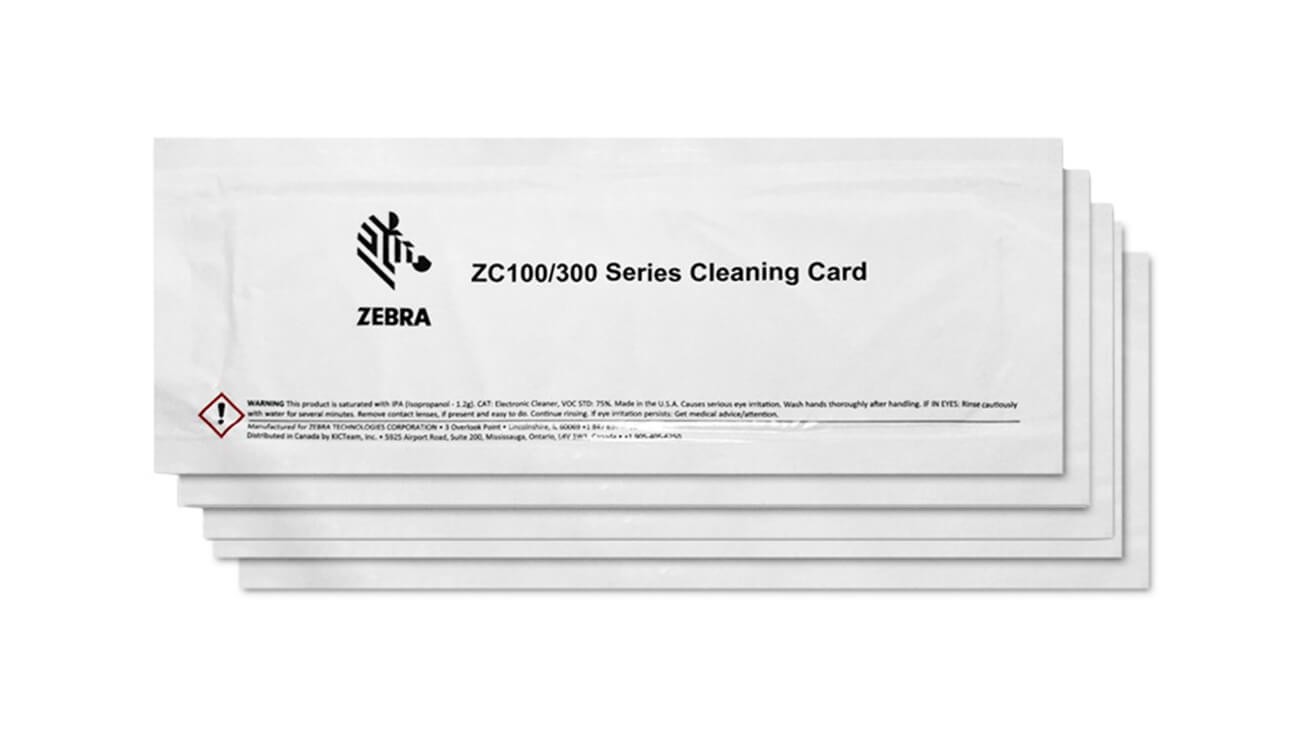 Комплект чистящих карт Zebra для ZC100  (105999-310)
