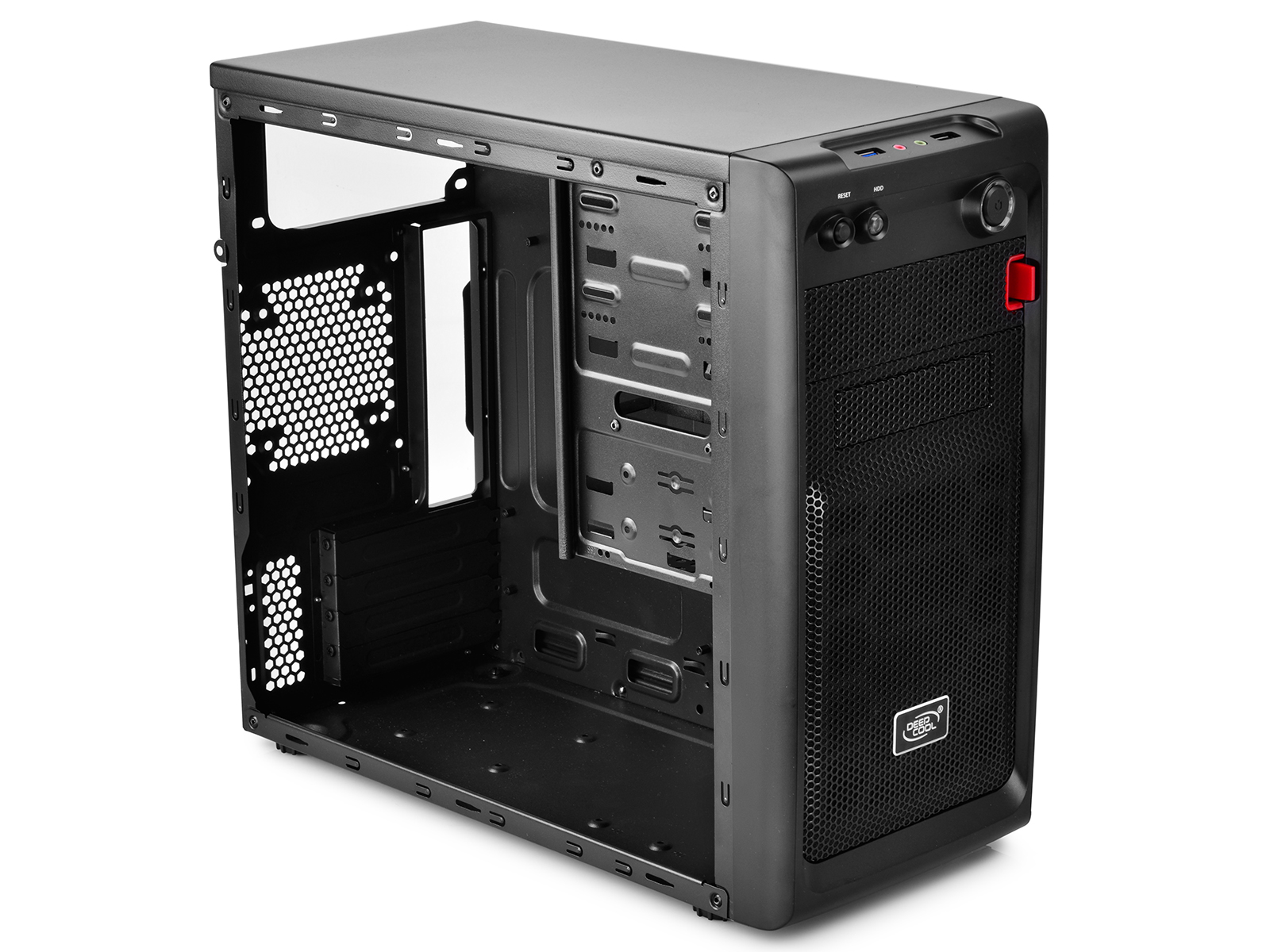 Mini atx. Корпус Deepcool Smarter [dp-MATX-SMTR]. Deepcool Smarter Mini Tower. Корпус Deepcool Smarter led черный. Deepcool MATX Smarter w/o PSU 1*USB 3.0 fully Metal Mesh Front Panel fully Black.