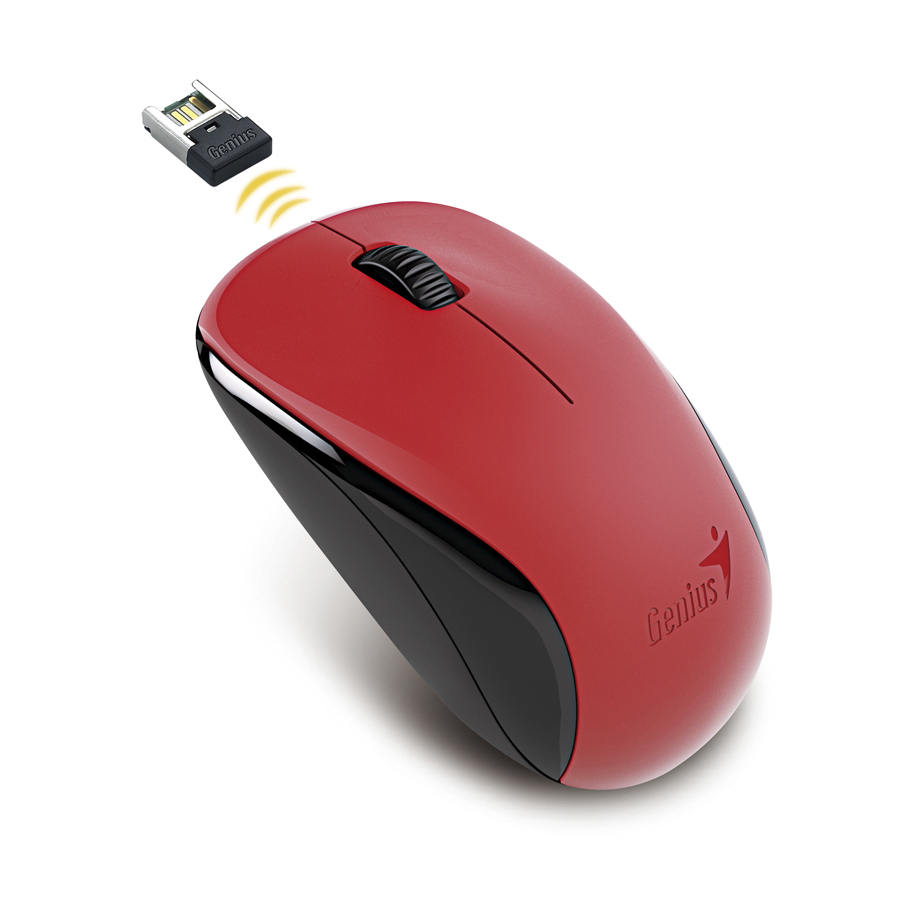 Мышь Genius NX-7000 оптическая, беспроводная, red, USB