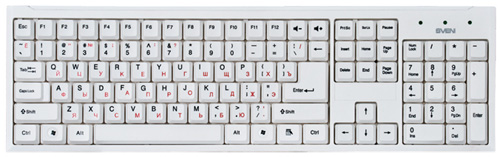 Клавиатура SVEN Standard 303 white, USB