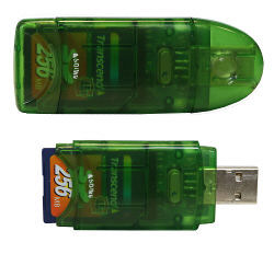 Картридер внешний BURO USB (SD, MMC, miniSD, RS-MMC, microSD, mircoMMC)  (BU-CRsdmmc)