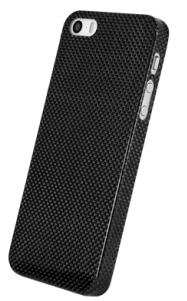 Чехол Ginzzu GC-C501B Carbon Real, Накладка для iPhone 5/5S, Black