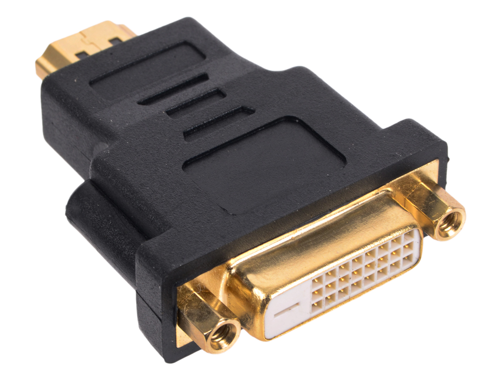 Переходник HDMI (19M) - DVI (25F)  (A-HDMI-DVI-3)