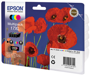 Картридж Epson 17XL Multipack (C, M, Y, К)  (C13T17164A10)