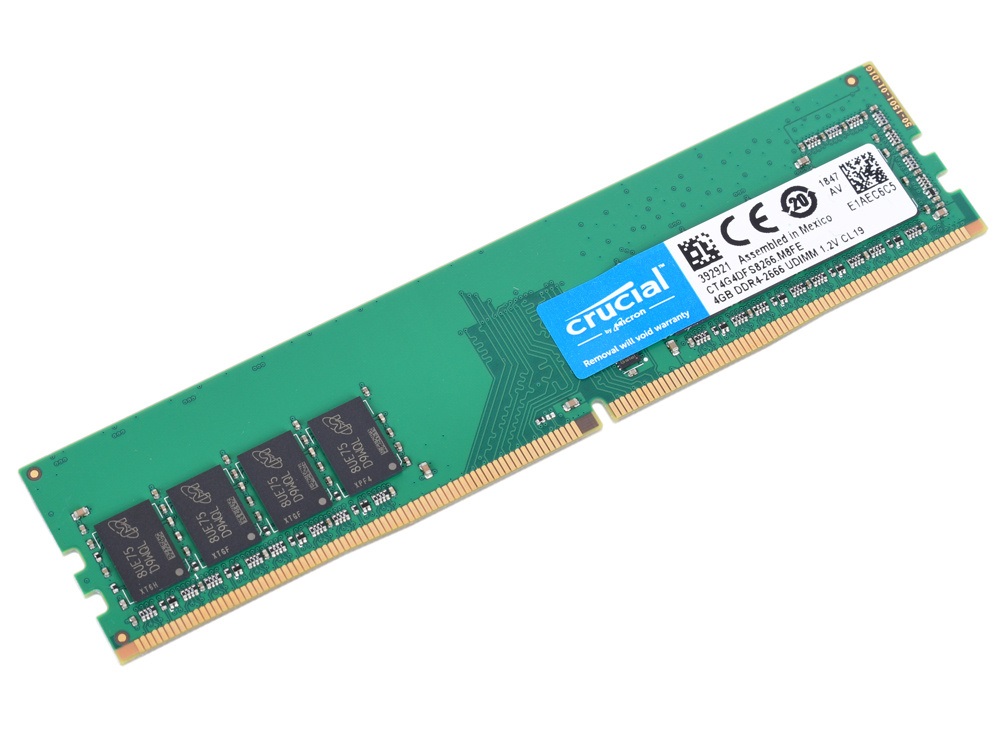 Память DDR4 4Gb PC4-21300, 2666MHz Crucial  (CT4G4DFS8266 /  CT4G4DFS6266)