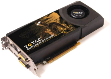 Видеокарта ZOTAC 1Gb/PCI-E GeForce GTX560 [DDR5]  (ZT-50708-10M)