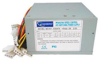 Блок питания Gembird 300W ATX  (CCC-PSU1B)