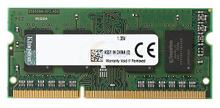 Память SODIMM/DDR III 2Gb PC-10666, 1333MHz Kingston 1.35V  (KVR13LS9S6/2)