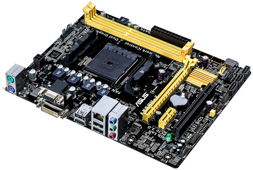 Материнская плата ASUS A55BM-K Socket FM2/AMD A55/DDR III/PCI-Ex16/Video/mATX