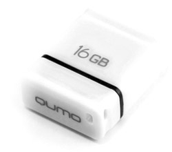 Флэшдрайв 16Gb QUMO Nano White, USB2.0  (QM16GUD-NANO-W)
