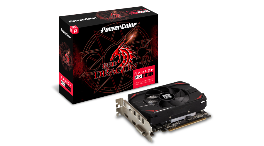 Видеокарта PowerColor 4Gb/PCI-E AMD Radeon RX 550 Red Dragon [GDDR5]  (AXRX 550 4GBD5-DH)