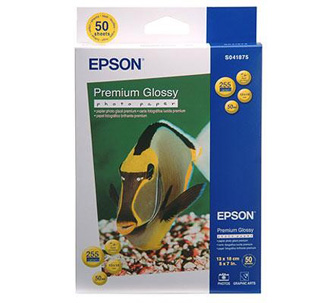 Бумага Epson 130x180мм (C13S041875BG) Premium Glossy Photo Paper  (2 по цене 1) 50л х2