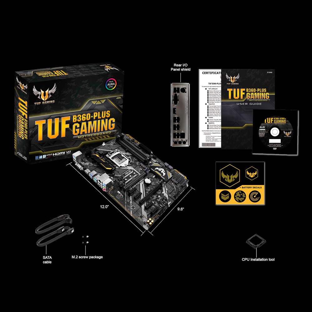 Tuf b360 plus gaming. TUF b360m-Plus Gaming VDG разъем. TUF b360-Pro Gaming. B360 Pro Gaming. ASUS TUF b360 Pro Gaming WIFI коробка.