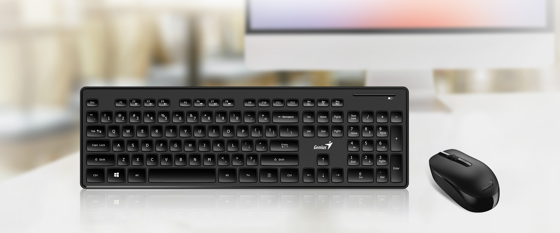 Клавиатура + мышь Genius Combo SlimStar 8006 беспроводные, USB